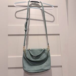 EUC Hobo brand Fern Satchel in Pale Green Pebble Leather